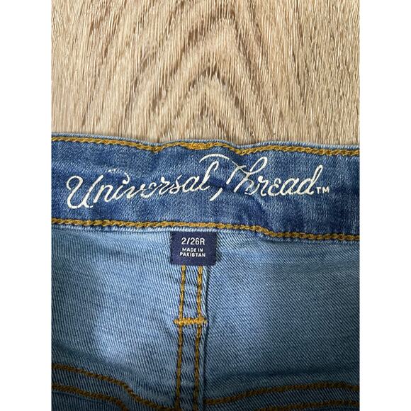 Universal Thread High Rise Skinny Jeans Women’s Size‎ 2 Blue Stretch Denim - Picture 5 of 9
